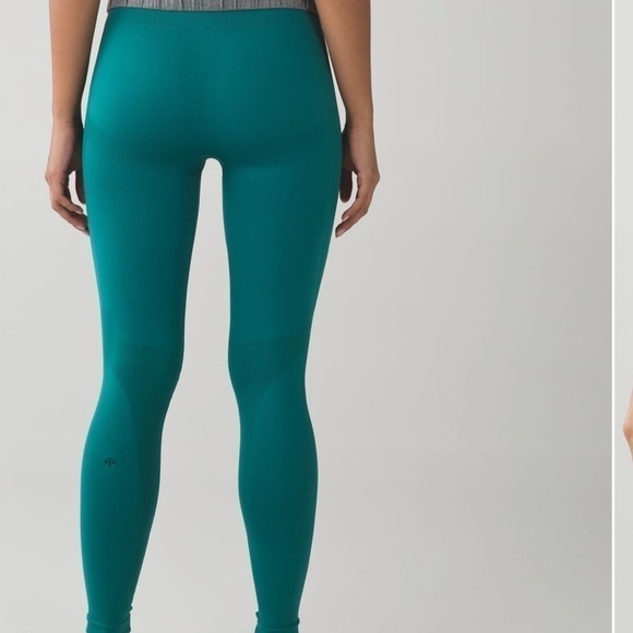 LULULEMON zone in tight forage teal size 6 - Picture 3 of 13